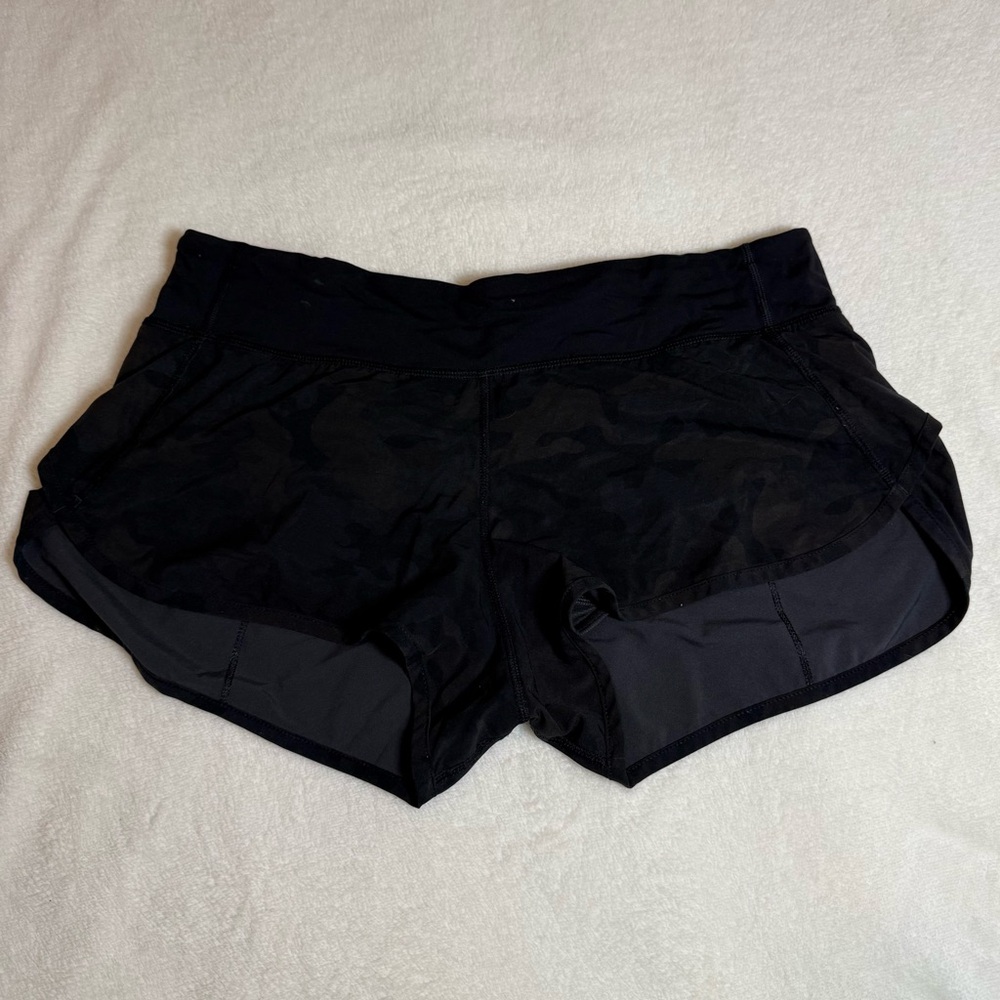 lululemon athletica Black Camo Women's Athletic Shorts